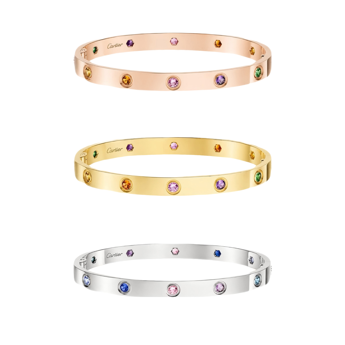 [Solara jewelry]2026 RAINBOW LOVE BRACELET 6.1MM  10 DIAMONDS