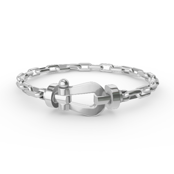 [Solara Jewelry]FORCE LARGE HORSESHOE CLASP  METAL BRACELET