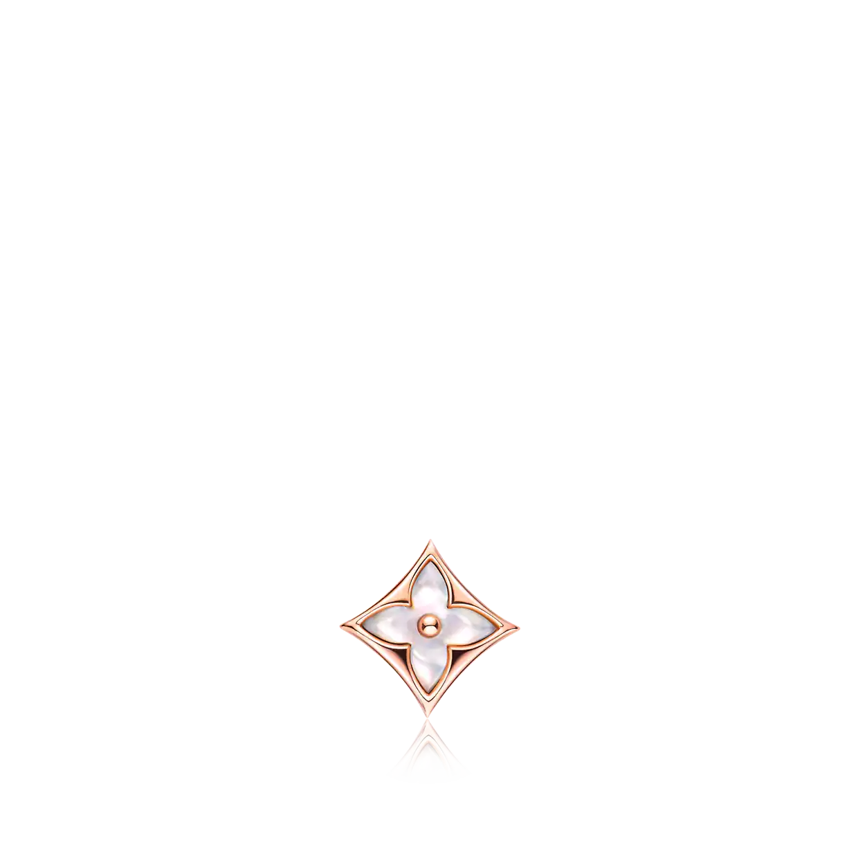 [Solara Jewelry]STAR MOP PINK GOLD EARRINGS