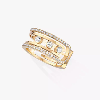[Solara jewelry]Move 10th Diamond Ring in Gold