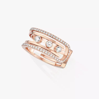 [Solara jewelry]Move 10th Diamond Ring in Gold