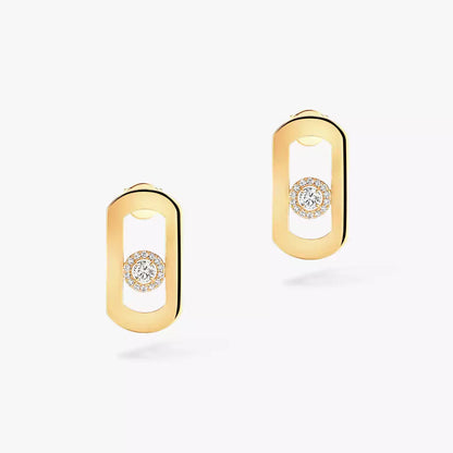 [Solara jewelry]So Move Diamond Earrings in Yellow Gold