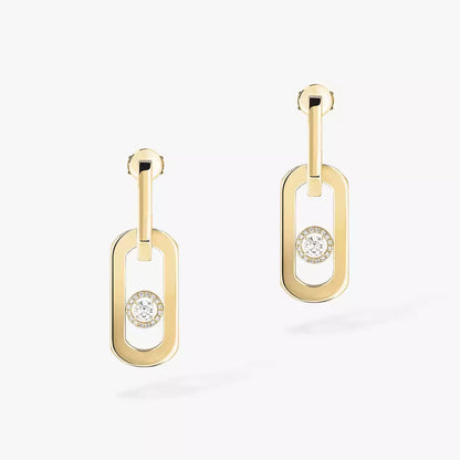 [Solara jewelry] So Move XL Diamond Hoop Earring