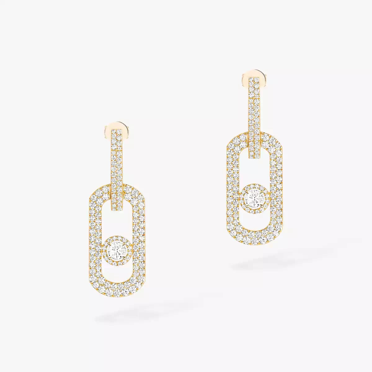 [Solara jewelry]So Move XL Pave_-Set Diamond Pendant Earrings