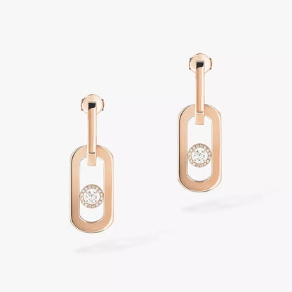 [Solara jewelry]So Move XL Diamond Pendant Earrings