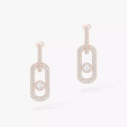[Solara jewelry]So Move XL Pave_-Set Diamond Pendant Earrings