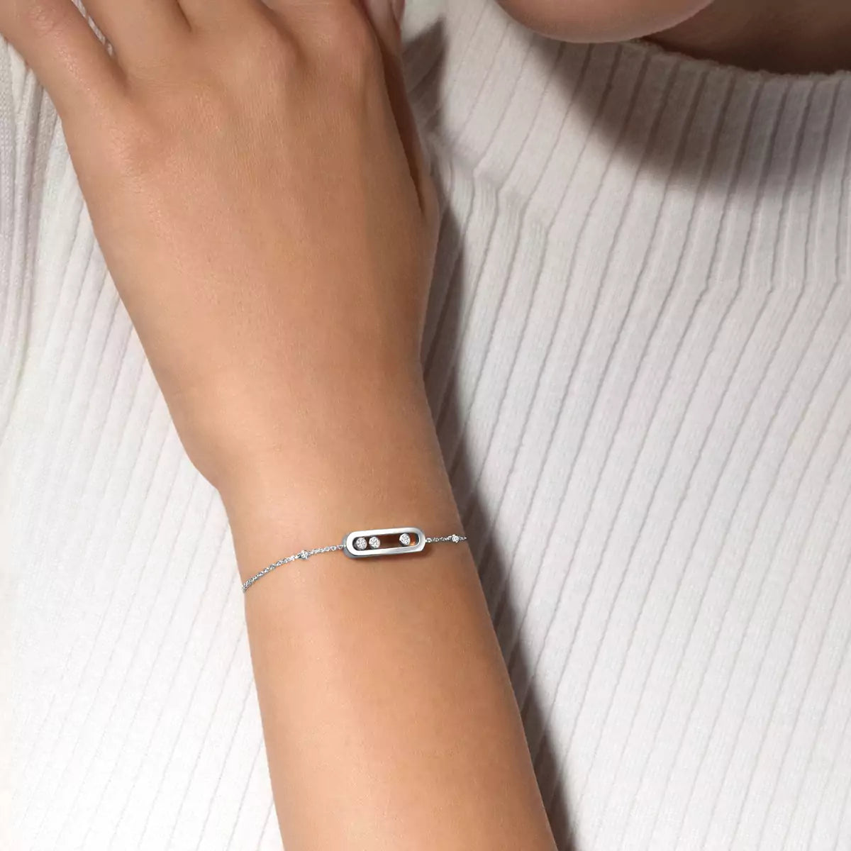 [Solara jewelry]Baby Move Diamond Bracelet