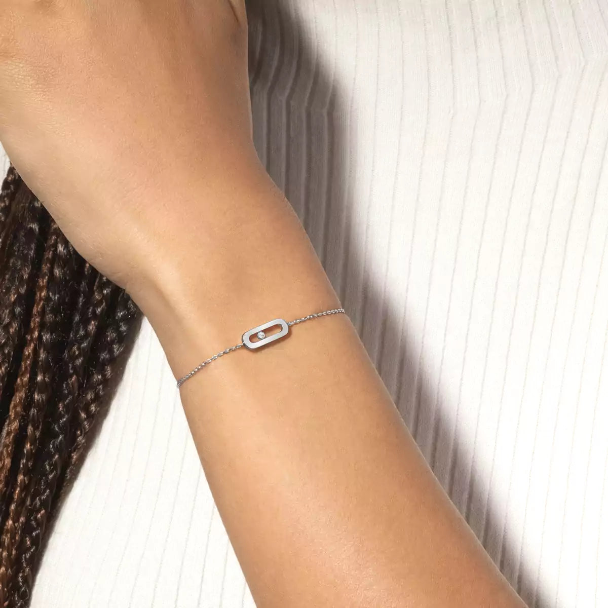 [Solara jewelry]Move Uno Diamond Bracelet