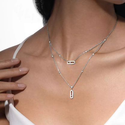 [Solara jewelry] Move Uno Diamond Necklace