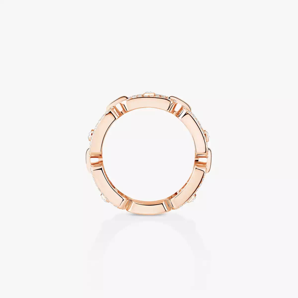 [Solara jewelry]Move Link Pave_-Set Diamond Ring in Gold
