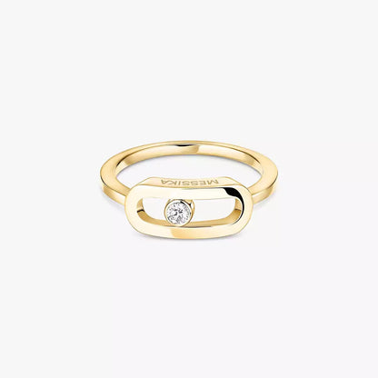 [Solara jewelry]Move Uno Diamond Ring in Gold