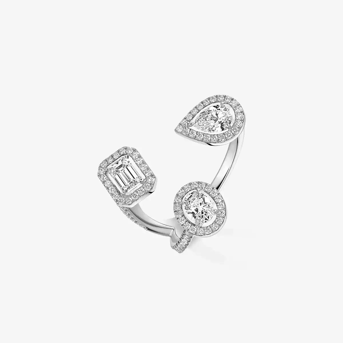 [[Solara jewelry] Diamond Ring 0,25ct My Twin Trilogy