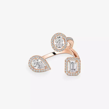 [[Solara jewelry] Diamond Ring 0,25ct My Twin Trilogy