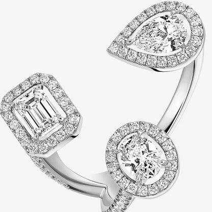 [[Solara jewelry] Diamond Ring 0,25ct My Twin Trilogy