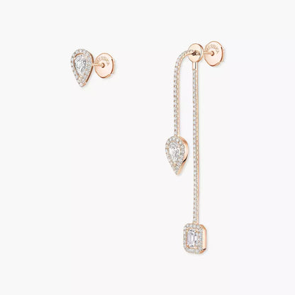 [Solara jewelry]Diamond Drop Earrings My Twin