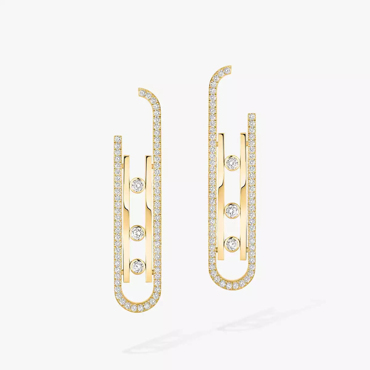 [Solara jewelry]Diamond Pendant Earrings Move 10Th
