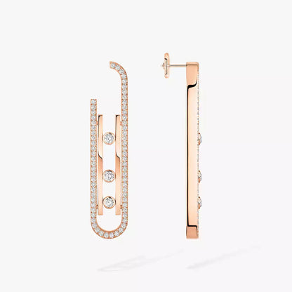 [Solara jewelry]Diamond Pendant Earrings Move 10Th