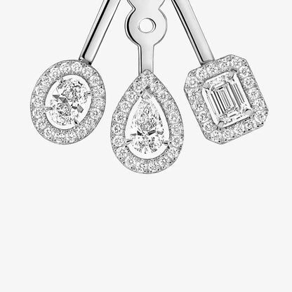 [Solara jewelry] My Twin Trio  Diamond Earrings
