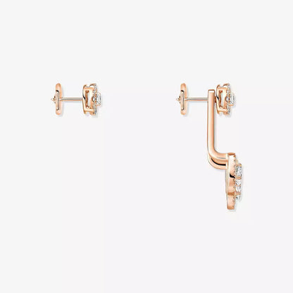 [Solara jewelry] My Twin Trio  Diamond Earrings