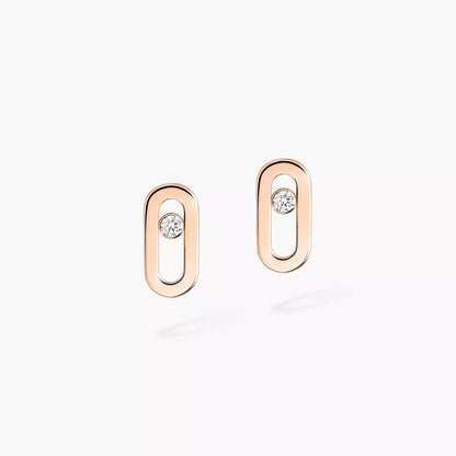 [Solara jewelry]Move Uno Diamond Stud Earrings