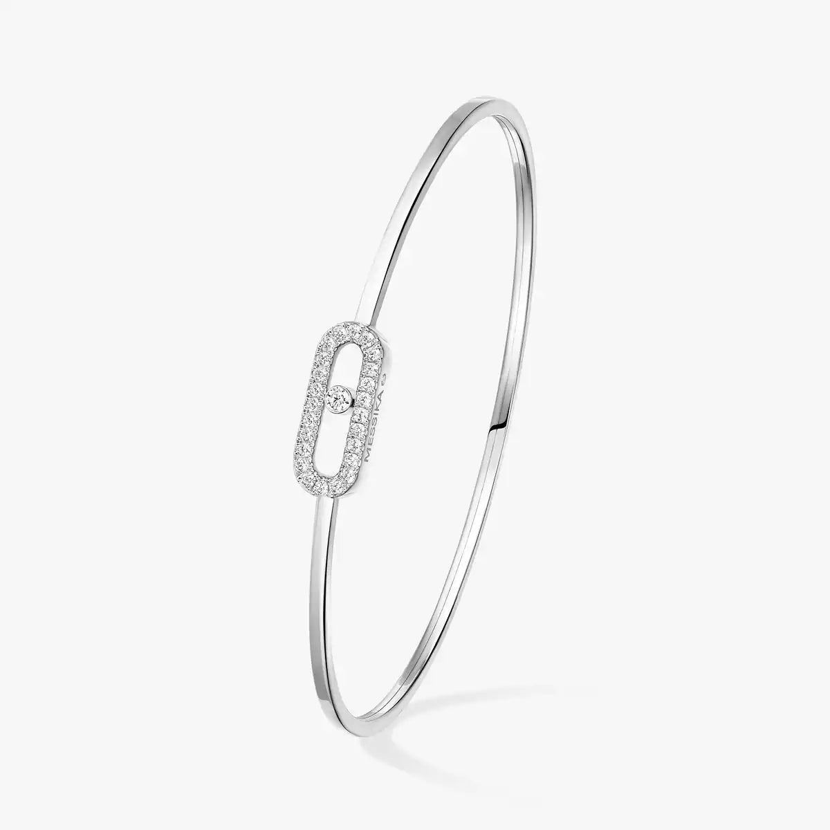 [Solara jewelry]Move Uno pavé flex bangle medium