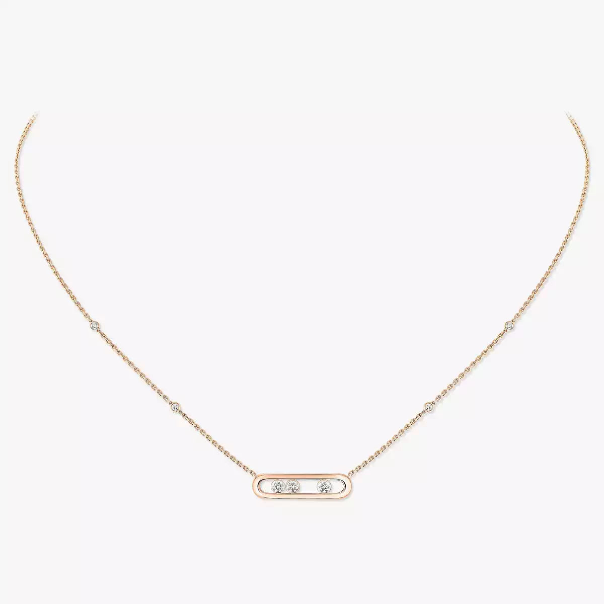 [Solara jewelry] Baby Move Gold Diamond Necklace
