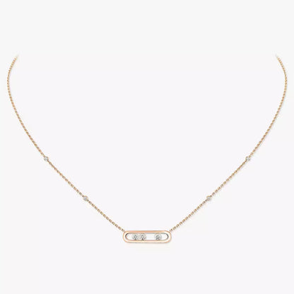 [Solara jewelry] Baby Move Gold Diamond Necklace