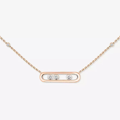 [Solara jewelry] Baby Move Gold Diamond Necklace