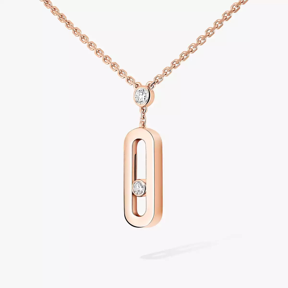 [Solara jewelry] Move Uno Gold Diamond Long Necklace
