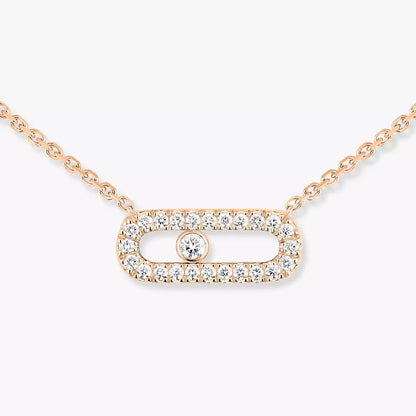[Solara jewelry]Diamond Necklace Move Uno
