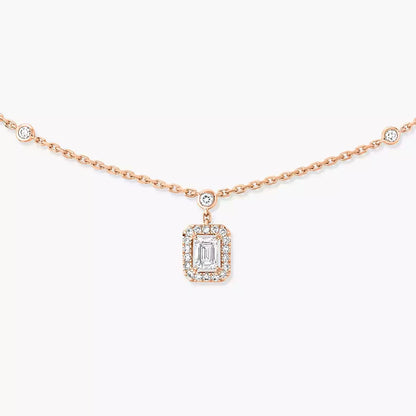 [Solara jewelry]My Twin Diamond Necklace in Silver