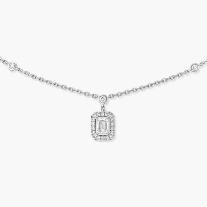 [Solara jewelry]My Twin Diamond Necklace in Silver
