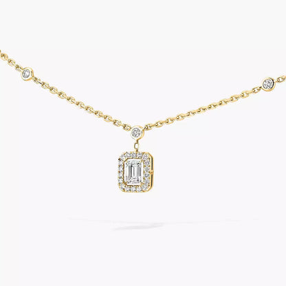 [Solara jewelry]My Twin Diamond Necklace in Silver