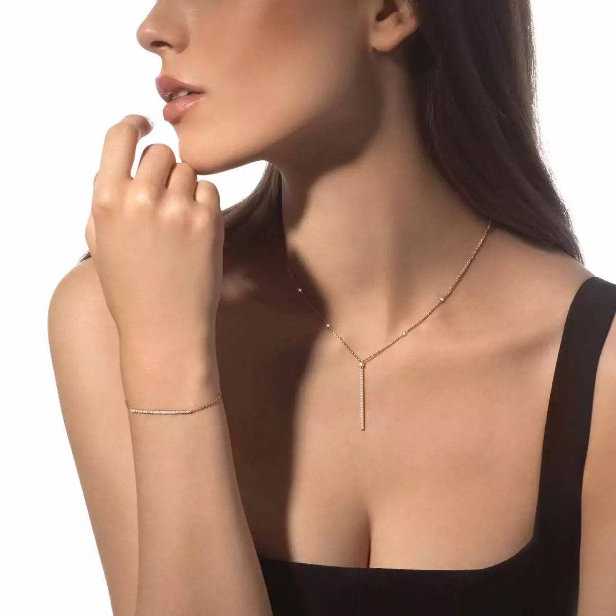[Solara jewelry]Diamond Thin Bangle 0.15ct My Twin Toi & Moi