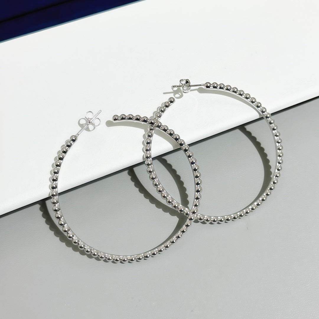 [Solara jewelry] SMOOTH BEAD STUD EARRINGS