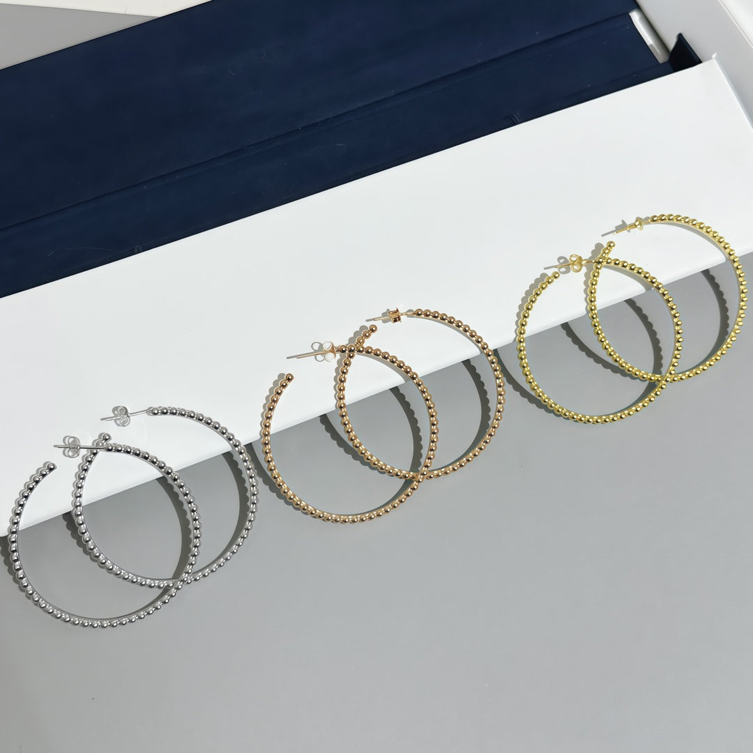 [Solara jewelry] SMOOTH BEAD STUD EARRINGS