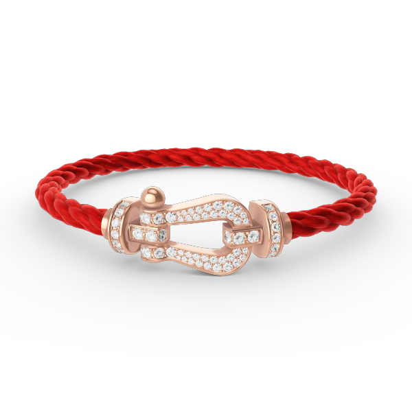 [Solara Jewelry]FORCE LARGE HORSESHOE FULL DIAMOND BRACELET ROSE GOLD