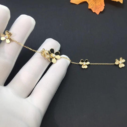[Solara Jewelry]FRIVOLE GOLD 5 FLOWERS BRACELET
