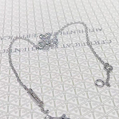 [Solara Jewelry]FRIVOLE SILVER FLOWER DIAMOND BRACELET