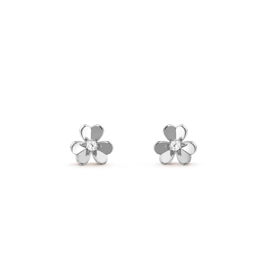 [Solara Jewelry]FRIVOLE MINI SILVER FLOWER EARRINGS