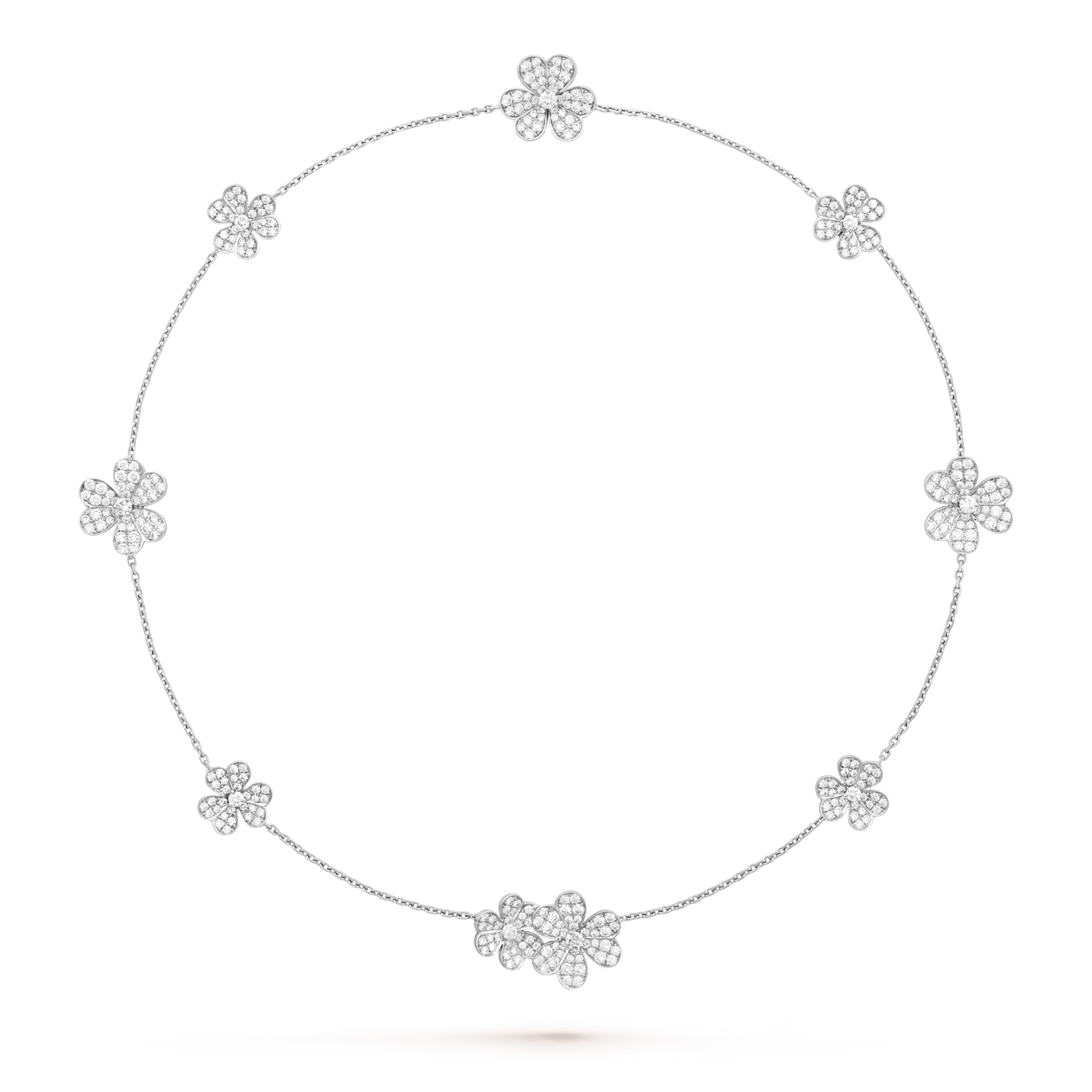 [Solara Jewelry]FRIVOLE SILVER 9 FLOWERS NECKLACE