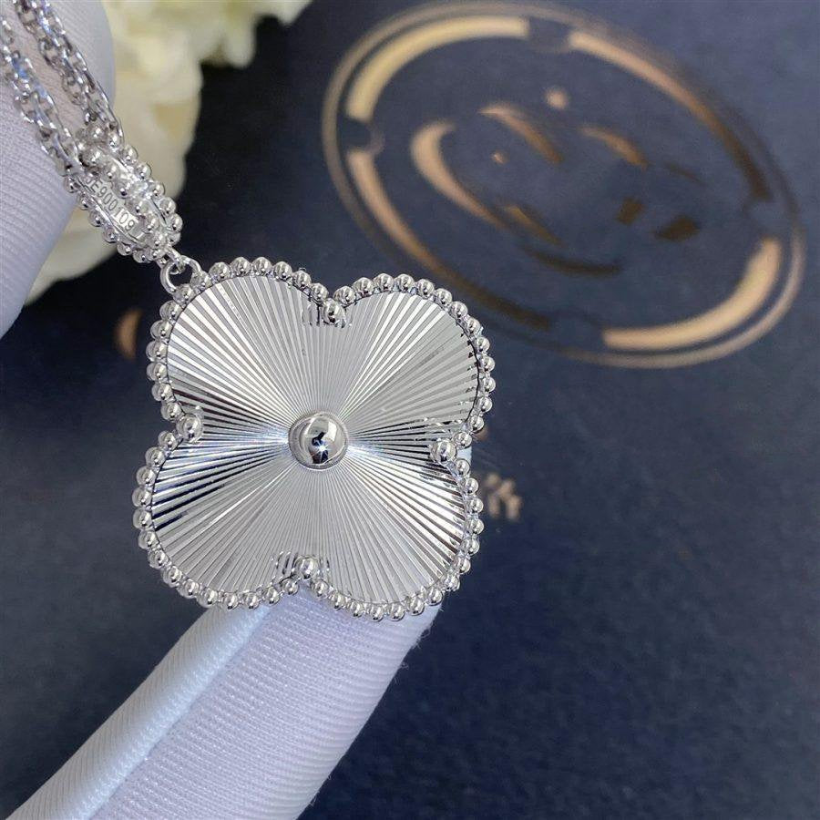 [Solara Jewelry]CLOVER 25MM SILVER BIG CLOVER NECKLACE