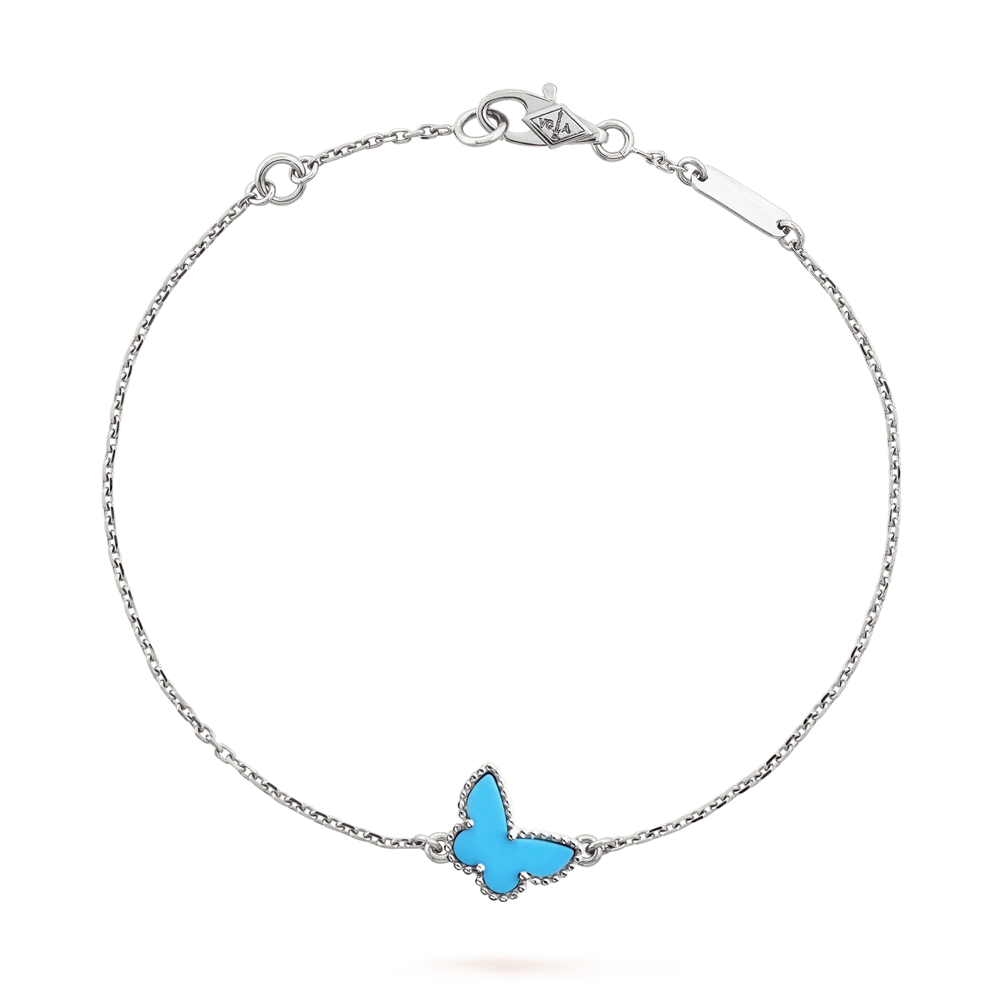 [Solara Jewelry]BUTTERFLY TURQUOISE BUTTERFLY BRACELET SILVER