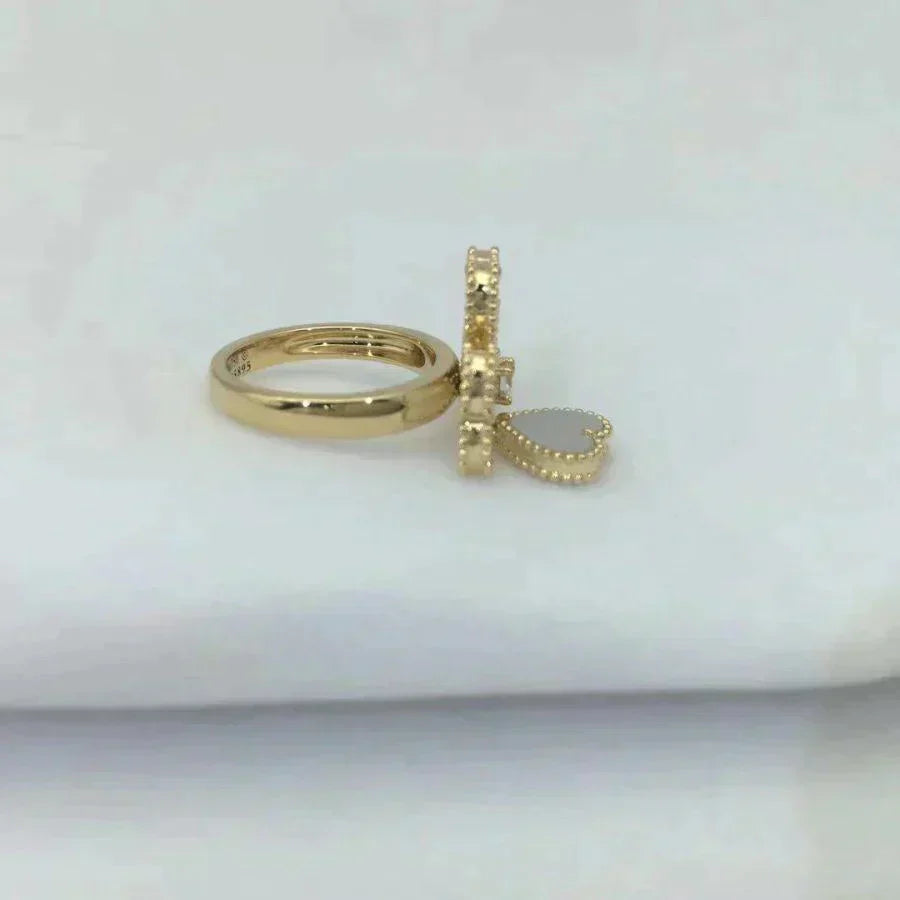 [Solara Jewelry]SWEET CLOVER WHITE MOP RING