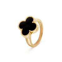 [Solara Jewelry]CLOVER ONYX RING