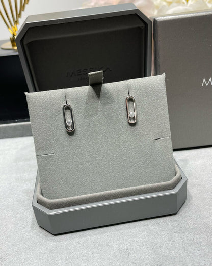 [Solara jewelry]MOVE UNO SMALL 1 DIAMOND EARRINGS