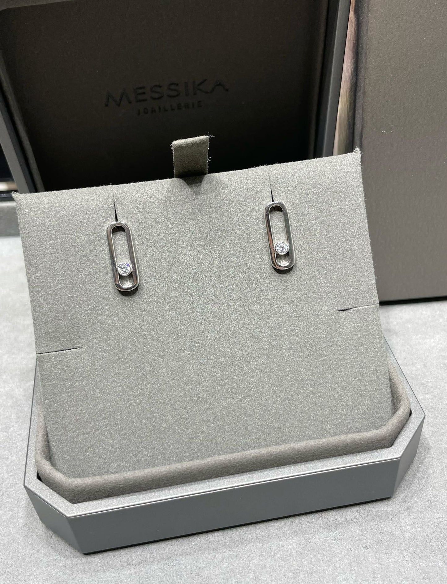 [Solara jewelry]MOVE UNO SMALL 1 DIAMOND EARRINGS