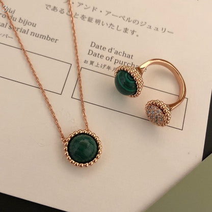 [Solara Jewelry]PERLEE COULEURS DIAMOND ROSE GOLD BETWEEN THE FINGER RING