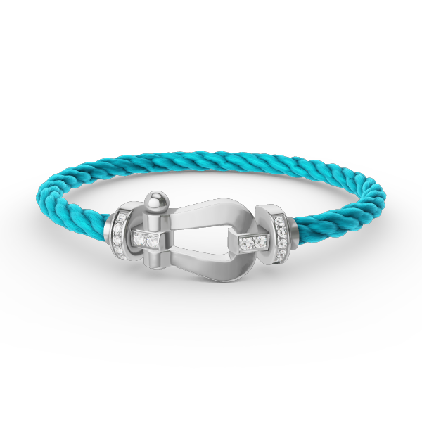 [Solara Jewelry]FORCE LARGE HORSESHOE HALF DIAMOND BRACELET SILVER
