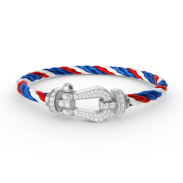 [Solara Jewelry]FORCE LARGE HORSESHOE FULL DIAMOND BRACELET SILVER